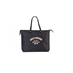 Harley-Davidson Foldable Black H-D Script Light-Weight Travel Tote
