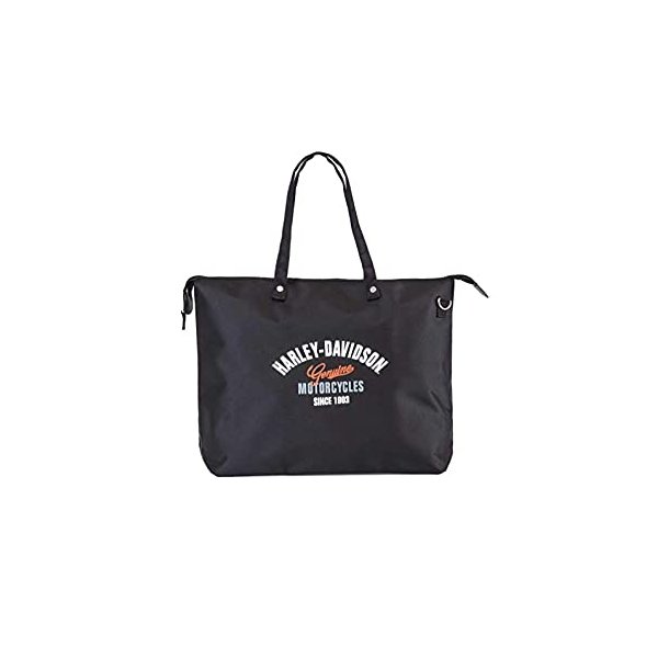 Harley-Davidson Foldable Black H-D Script Light-Weight Travel Tote