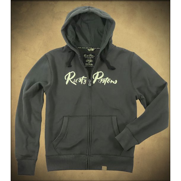 Riggins Zip Hoddie grey