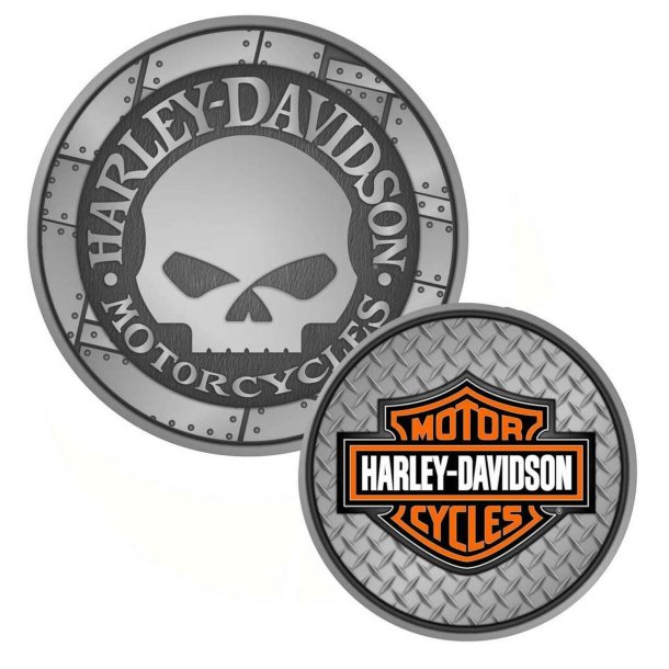 Willie G Skull Bar &amp; Shield Challenge Coin