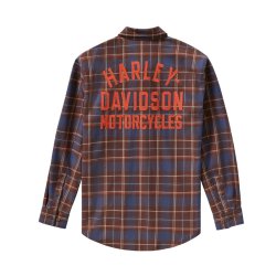 Racer Font Yarn Dyed L/S Plaid Shirt