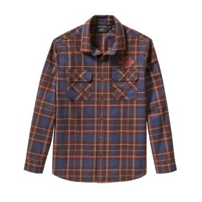 Racer Font Yarn Dyed L/S Plaid Shirt