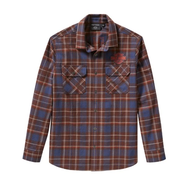 Racer Font Yarn Dyed L/S Plaid Shirt