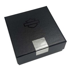 Chain Bar &amp; Shield Cuff Bracelet, Leather/Steel