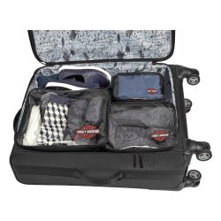 Harley-Davidson Trailblazer Multi-Pocket Wheeled Travel Luggage - Rust Vintage