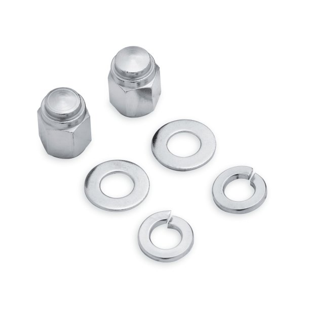 CHROME AXLE CAP NUT,FLT,FLST,D