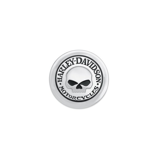 GAS CAP MEDALLION, SKULL, XL C